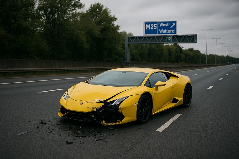 Lamborghini Crash in London Leads to Discovery of £1.2 Million in Cash